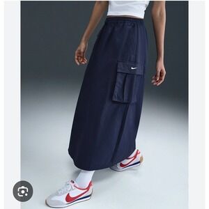 NEW Nike Sportswear Women's Loose Cargo Skirt Blue Size S Bungee
